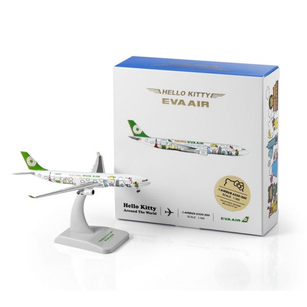 画像1: 1/500　EVA AIR Hello Kitty A330-300 [Around The World] (1)