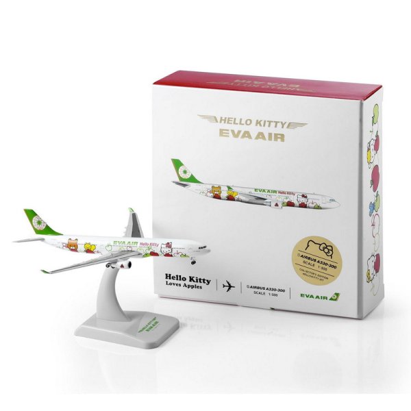 画像1: 1/500　EVA AIR Hello Kitty A330-300 [Loves Apples] (1)