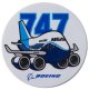 747 Pudgy Sticker