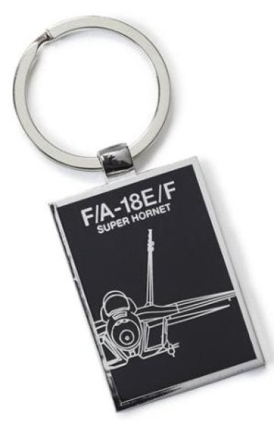 画像1: F/A-18E Super Honet Midnight Silver Keychain (1)