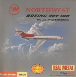 画像1: Star Jets 1/500 B727-100　Northwest　[N472US]
