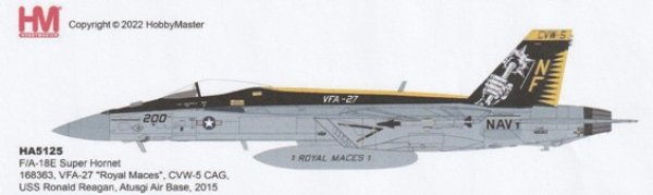 画像1: Hobby Master 1/72 F/A-18E スーパーホーネット　”アメリカ海軍　第27戦闘攻撃飛行隊　ロイヤル・メイセス　厚木基地　2015” (1)