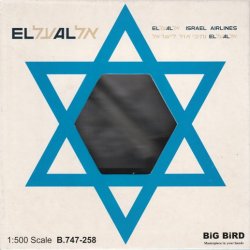 画像1: Big Bird 1/500 B747-200 El Al Israel [4X-AXD]