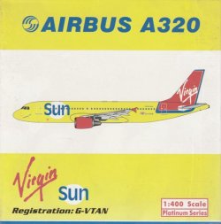 画像1: Phoenix 1/400 　A320　Virgin　SUN［G-VTAN］