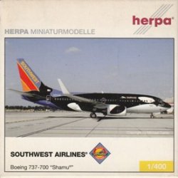 画像1: herpa wings 1/400 B737-700 SOUTHWEST AIRLINES "Shamu" [N713SW]