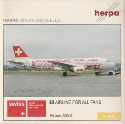 画像1: herpa wings 1/400 A320 SWISS International Airlines "EM 2008" [HB-IJM]