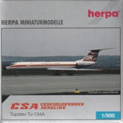 画像1: herpa wings 1/500 Tupolev Tu-134A CSA [OK-CFH]