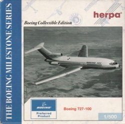 画像1: herpa wings 1/500 B727-100 Boeing Fleet
