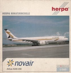 画像1: herpa wings 1/500 A330-200 Novair [SE-RBG]