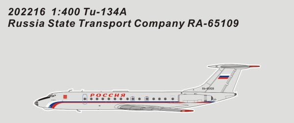 画像1: PandaModel  1/400　Russia State Transport Company    Tu-134A-3    RA-65109 (1)