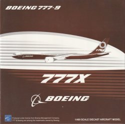画像1: JC WINGS 1/400　Boeing House Color / ボーイングハウスカラー B777-9X  Folded Wingtip
