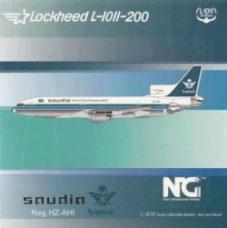 画像1: NG MODEL　1/400　SAUDIA / サウジアラビア航空/サウディア polished belly L-1011-200 HZ-AHI 