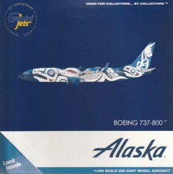 画像1: GeminiJets製　1/400　 Alaska Airlines / アラスカ航空 "Xaat Kwaani"/"Salmon People" B737-800S N559AS 