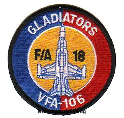 画像1: VFA-106 "Gladiators"肩丸パッチ(レガシーホーネット)