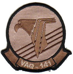 画像1: VAQ-141　"Shadowhawks" スコードロンパッチ(デザート)