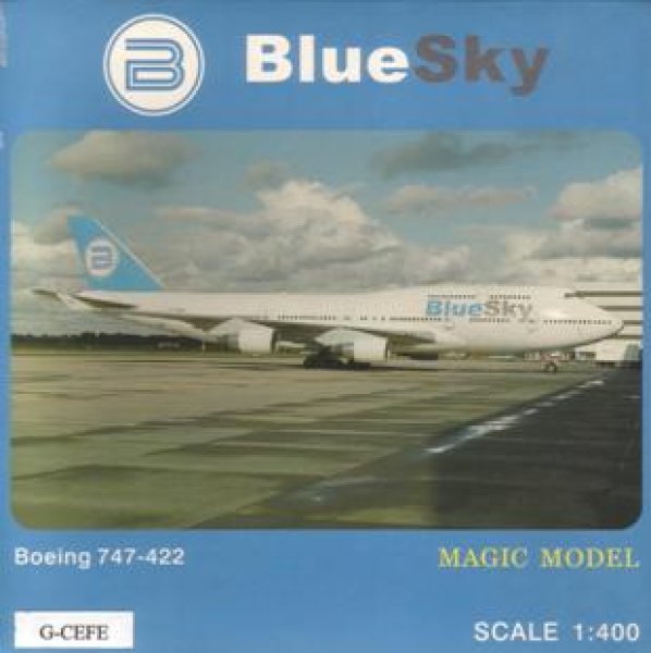 画像1: MAGIC MODEL 1/400　Ｂ７４７－４００　Ｂｌｕｅ　Ｓｋｙ　Ｇ－ＣＥＦＥ (1)