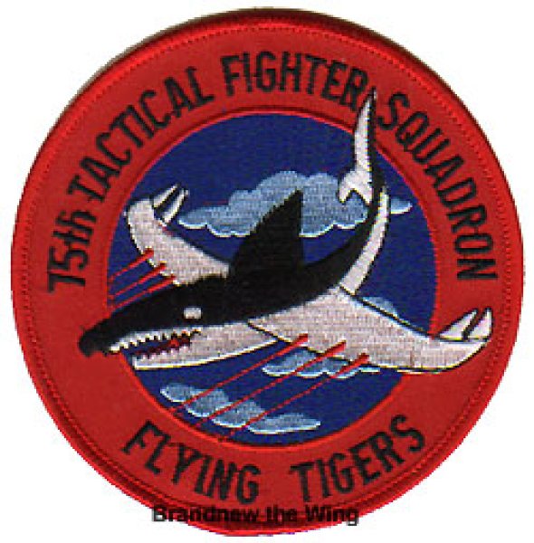 画像1: 米空軍 75TFS"Flying Tigers"スコードロンパッチ (1)