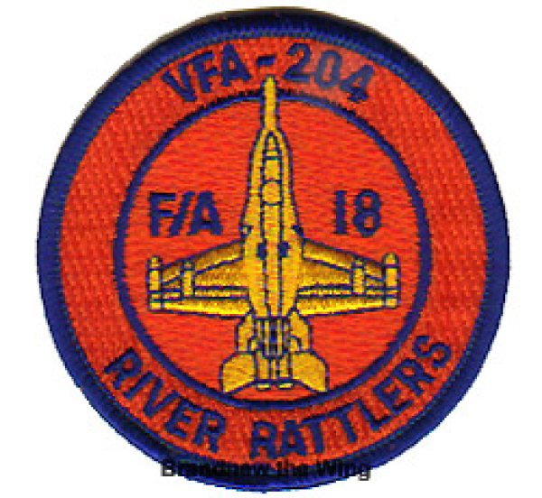 画像1: VFA-204 "River Rattlers" 肩丸パッチ (1)