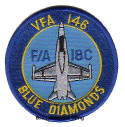 画像1: VFA-146 "Blue Diamonds" 肩丸パッチ
