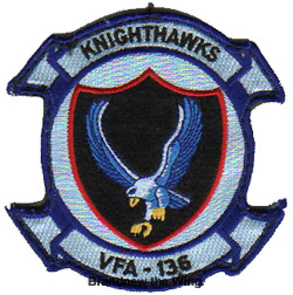 画像1: VFA-136 "KnightHawks" スコードロンパッチ (1)