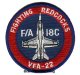VFA-22 "Fighting Red Cocks" 肩丸パッチ