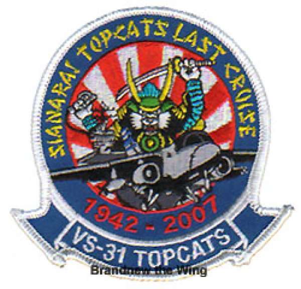 画像1: VS-31 "Topcats" ラストクルーズ記念パッチ (1)