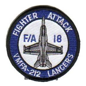 画像: VMFA-212 "Lancers" 肩丸パッチ