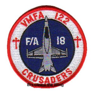 画像: VMFA-122 "Crusaders" 肩パッチ