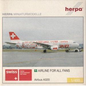 画像: herpa wings 1/400 A320 SWISS International Airlines "EM 2008" [HB-IJM]