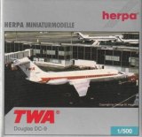 画像: herpa wings 1/500 DC-9 TWA [N1051T]