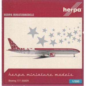画像: herpa wings 1/500 B777-300ER Herpa X-Mas model 2005 [D-XMAS]