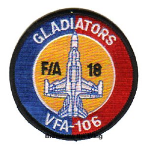 画像: VFA-106 "Gladiators"肩丸パッチ(レガシーホーネット)