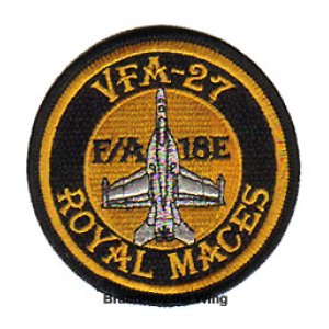 画像: VFA-27 "Royal Maces" 肩パッチ