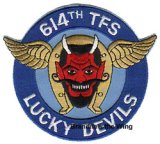 画像: 米空軍 614TFS"lucky Devils"スコードロンパッチ