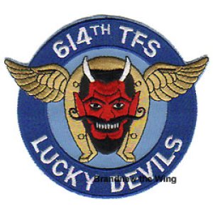 画像: 米空軍 614TFS"lucky Devils"スコードロンパッチ