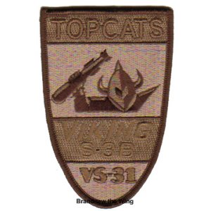 画像: VS-31 "Topcats" 肩パッチ(デザート)