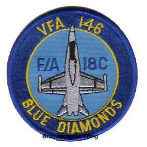 画像: VFA-146 "Blue Diamonds" 肩丸パッチ