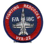画像: VFA-22 "Fighting Red Cocks" 肩丸パッチ