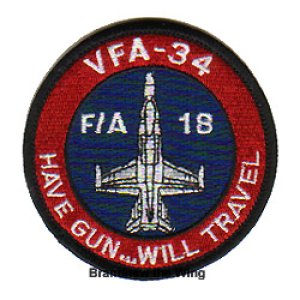 画像: VFA-34 "Blue Blasters" 肩丸パッチ