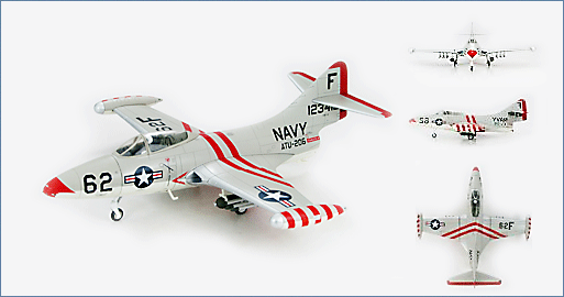 画像1: Hobby Master 1/48 Grumman F9F-2 "Panther" ATU-206, NAS Pensacola, 1956