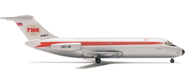 画像2: herpa wings 1/500 DC-9 TWA [N1051T]
