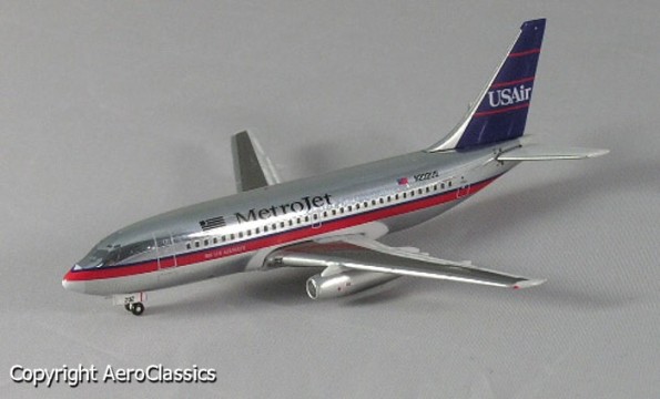 画像2: AeroClassics 1/400　B737-200 US Air MetroJet [N232US]