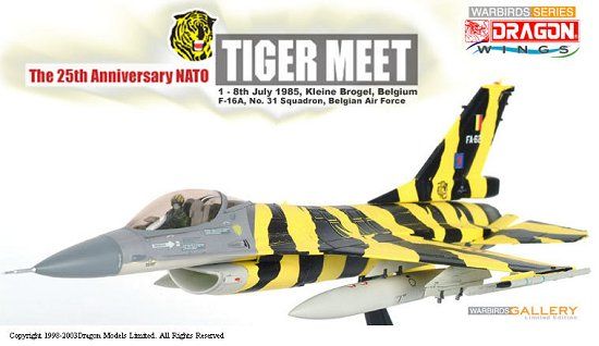 DRAGON WARBIRDS SERIES 1/72 F-16A FIGHTING FALCON Tiger Meet