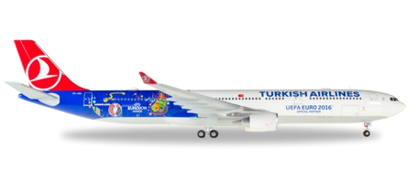 画像2: Herpa Wings 1/200 A330-200 Turkish Airlines "EURO 2016 FRANCE" [TC-JOH]