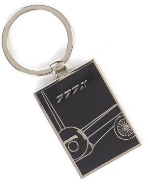 画像1: 777X Midnight Silver Keychain
