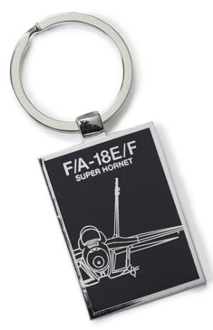 画像1: F/A-18E Super Honet Midnight Silver Keychain