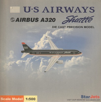 画像1: Star Jets 1/500 A320 U.S Airways "Shattle" [N102UW]