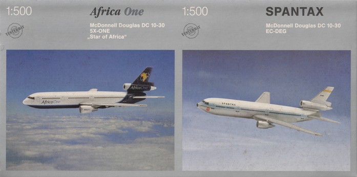 画像1: herpa wings 1/500 DC-10-30 set "Spantax / Africa One"
