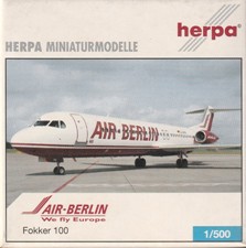画像1: herpa wings 1/500 Fokker 100 AIR-BERLIN [D-AGBP]