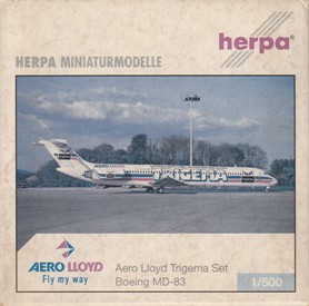 画像1: herpa wings 1/500 Aero Lloyd A321 [D-ALAK] & McDonnell Douglas MD-83 [D-ALLE] ２機セット
